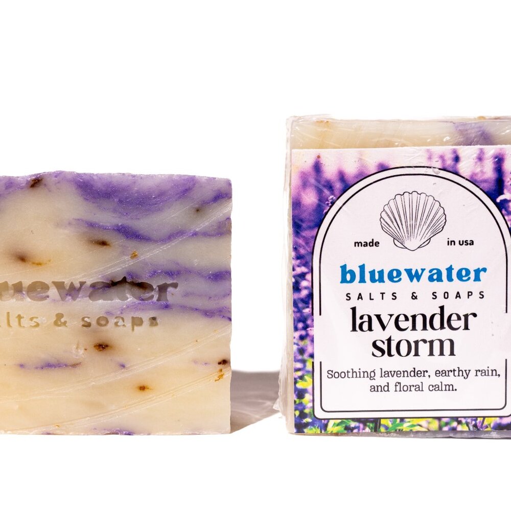 LAVENDER STORM - Bluewater Body Wash Natural Soap (1 Body Bar)